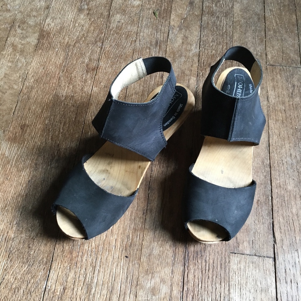Moheda Leather Clogs (Made in Sweden)
